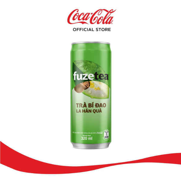 Thùng 24 lon Trà Bí Đao La Hán Quả Fuzetea Lon (320ml/lon x 24)