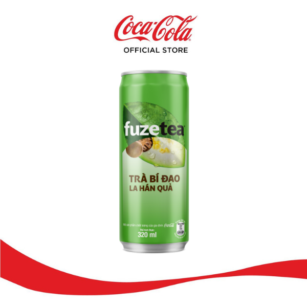 [TẶNG VOUCHER ESTEEM] Thùng 24 lon Trà Bí Đao La Hán Quả Fuzetea Lon (320ml/lon x 24) Sale 15.5