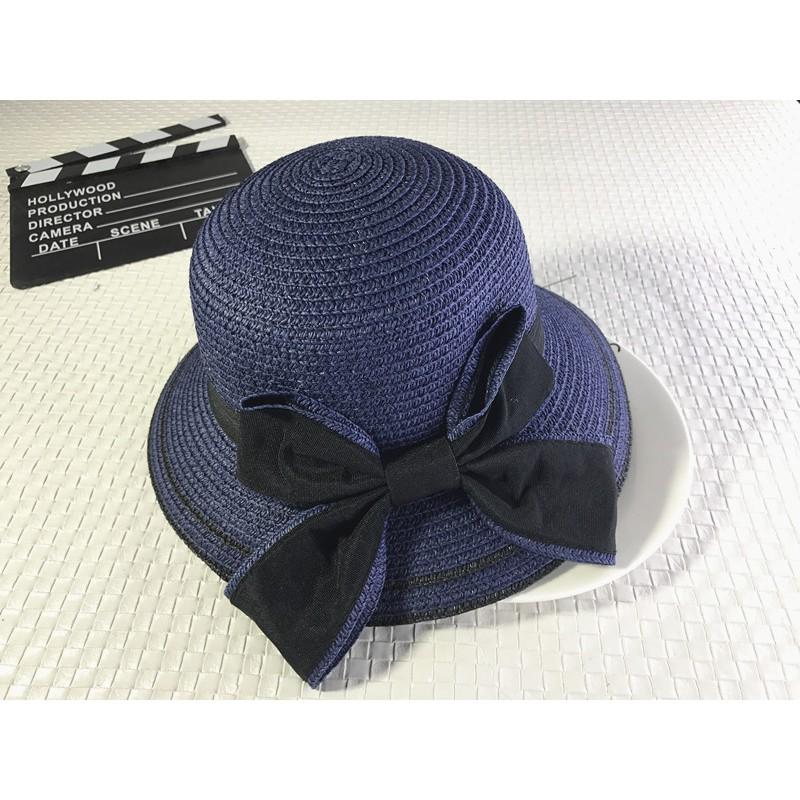 Mũ cói nơ đẹp bé