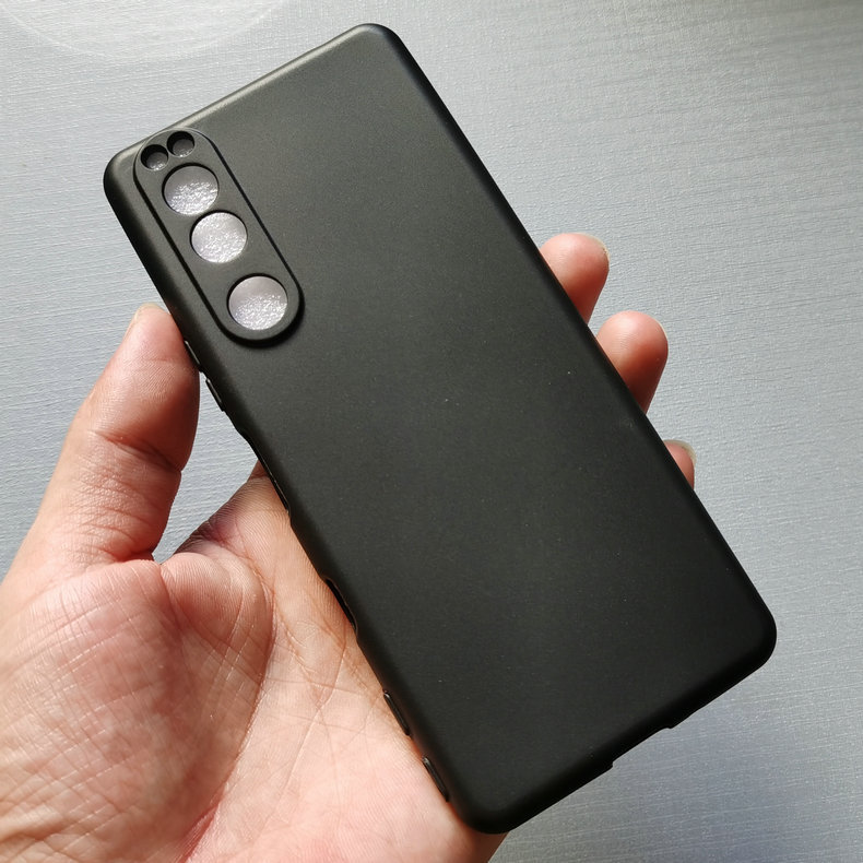 Ốp lưng dẻo cho Sony Xperia 1 III, 5 III , 10 III - đen cao cấp, chống bám vân tay