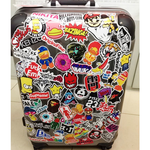 Sticker dán nón bảo hiểm, vali, xe, laptop phong cách graffiti - 50 sticker ngẫu nhiên