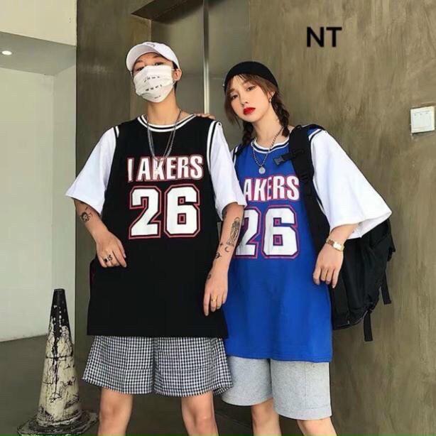 Áo thun raglan thể thao viền cổ viền tay unisex freesize 65kg- 1m7