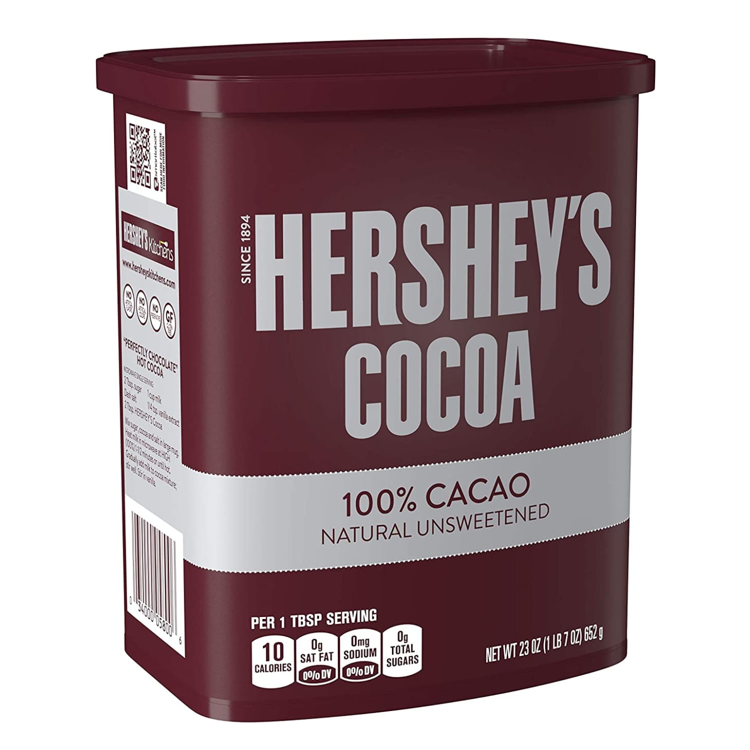 Bột cacao Hershey's Cocoa powder (Hershey’s Cocoa Natural Unsweetened 100% Cocoa)- 226gr