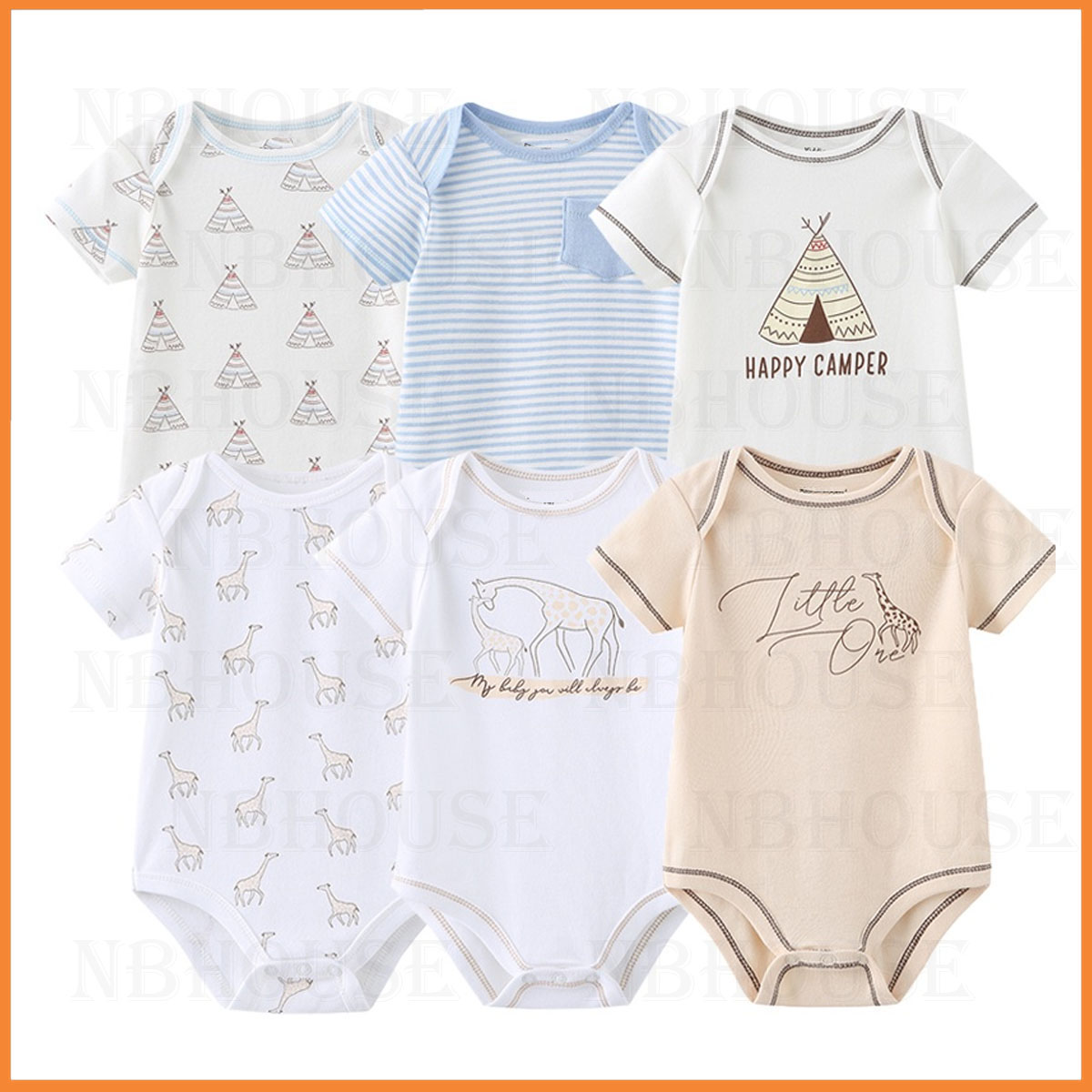 Bộ Bodysuit Cho Bé Trai Sơ Sinh Nhiều Mẫu Ngẫu Nhiên