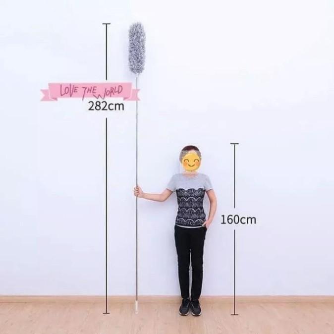 CHỔI QUÉT TRẦN NHÀ, QUÉT BỤI BẨN TRÊN CAO TIỆN LỢI CÓ ĐẦU UỐN CONG TIỆN DỤNG