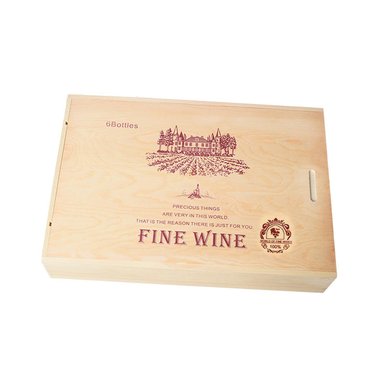 Gift Box Portable Wooden  Box for Celebrations Holiday Housewarming