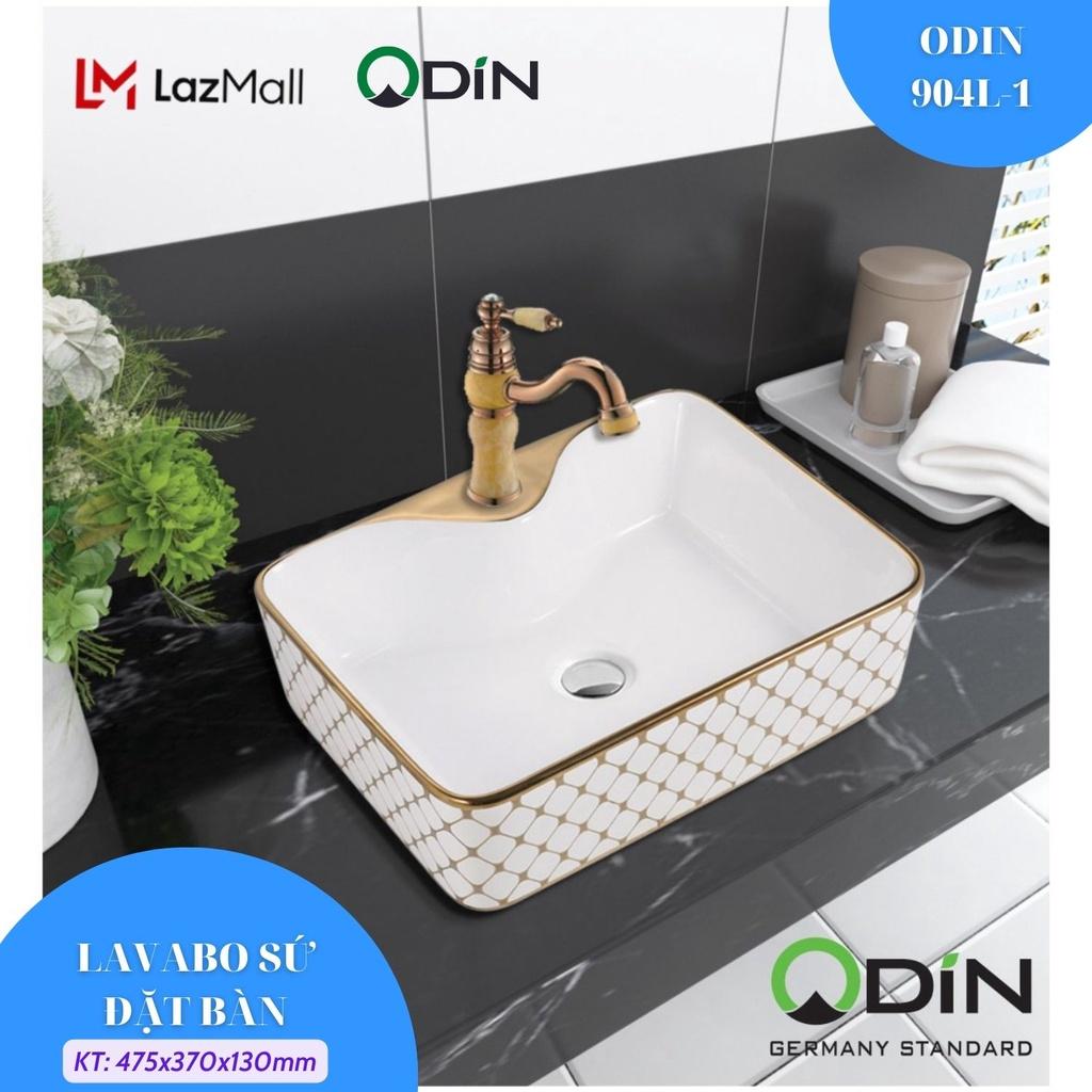 Lavabo sứ giọt nước để bàn ODIN 909L