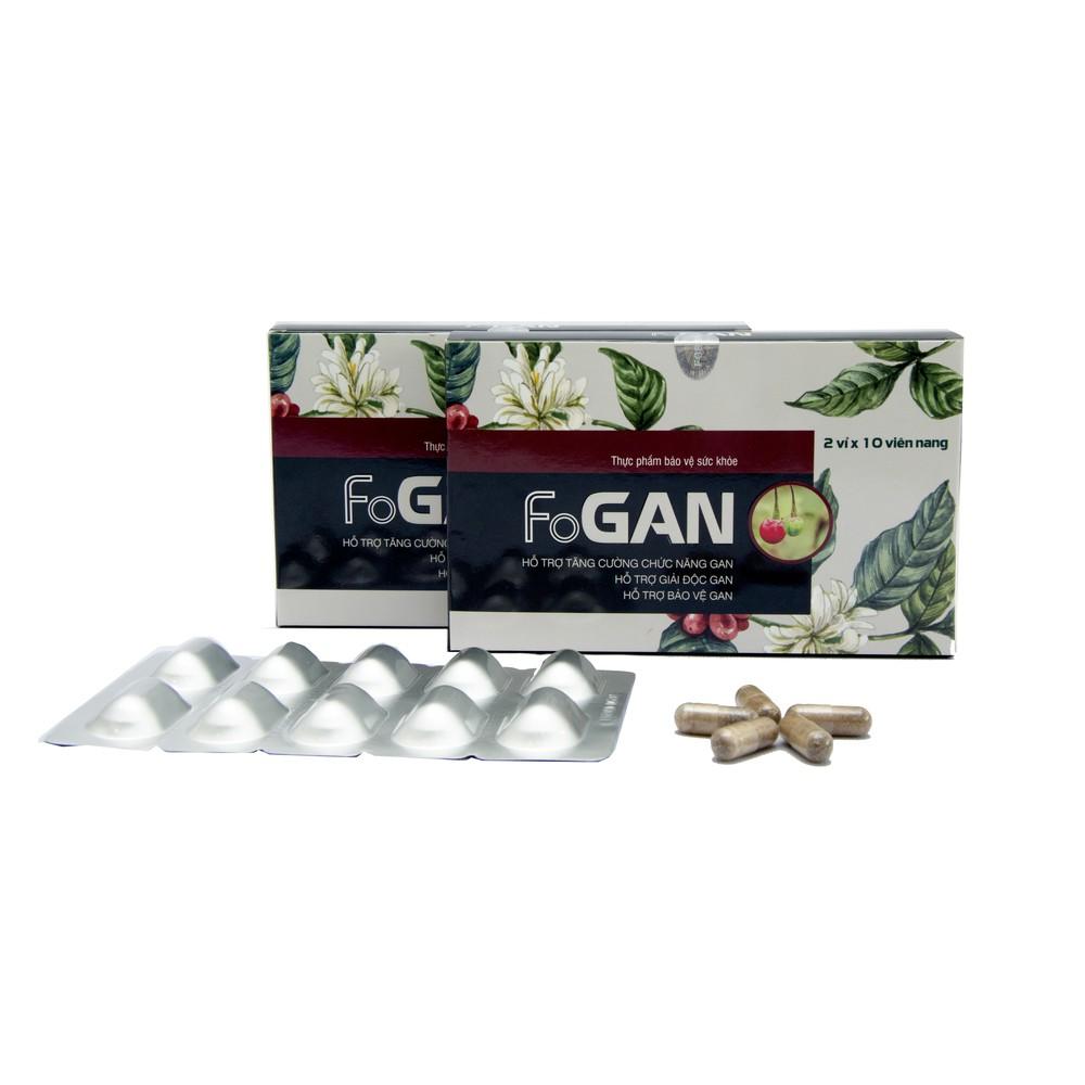 Viên Uống Mát Gan Giải Độc Gan Thanh Nhiệt Cơ Thể FoGan - Hộp 20 viên