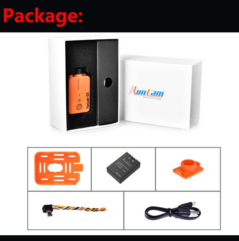 Runcam2 4K HD Máy ảnh hành động thể thao FPV Ứng dụng WiFi được hỗ trợ máy quay máy quay máy quay phim nhỏ cho phụ kiện Quadcopter