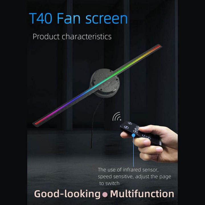 Quạt Quảng Cáo 3D Hologram WIFI APP Remote LEDTECH HD - Home and Garden