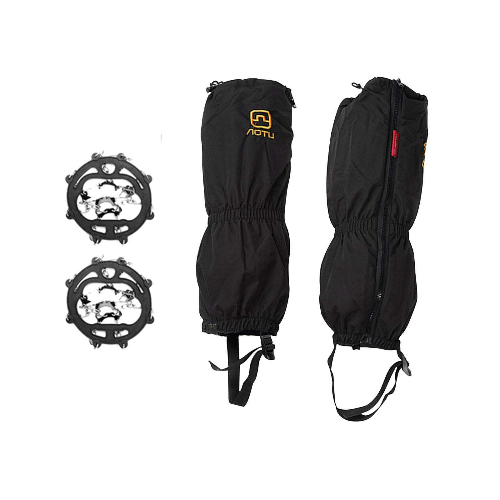 Portable Leg Crampons Snow Grips Ice Cleats Equipment Shoes Covers for