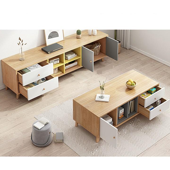 GIÁ RẺKỆ TV phối hiện đại 1m4/ Kệ tivi gỗ MDF phủ melamine cao cấp chống thấm nước KTV015