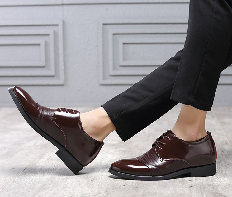 Giày Tây Nam Da Bò Stuno STG08, Đế Tăng Chiều Cao 6Cm