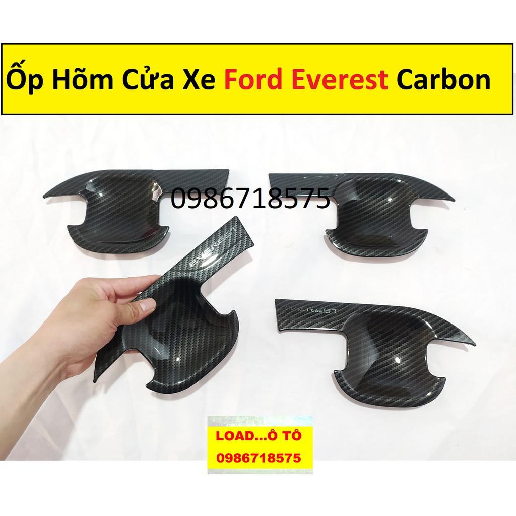 Ốp Hõm Cửa Carbon Xe Ford Everest 2021-2019 Cao Cấp Nhất Thị Trường