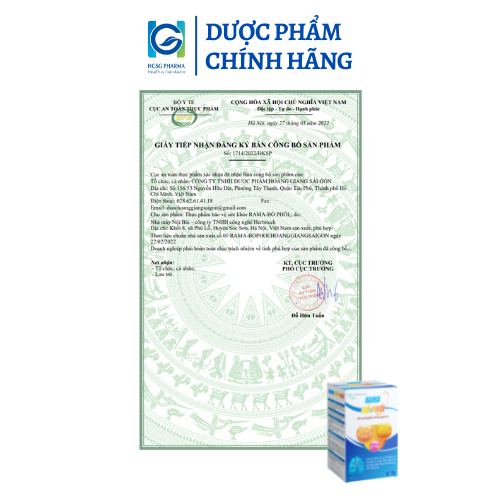 Viên uống giảm ho, bổ phế HGSG Pharma RAMA BỔ PHỔI