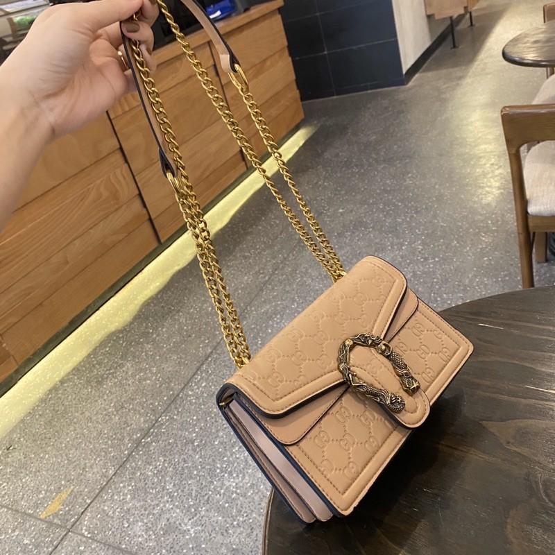 Túi đầu rồng da mềm size 21 nhiều ngăn(k hộp