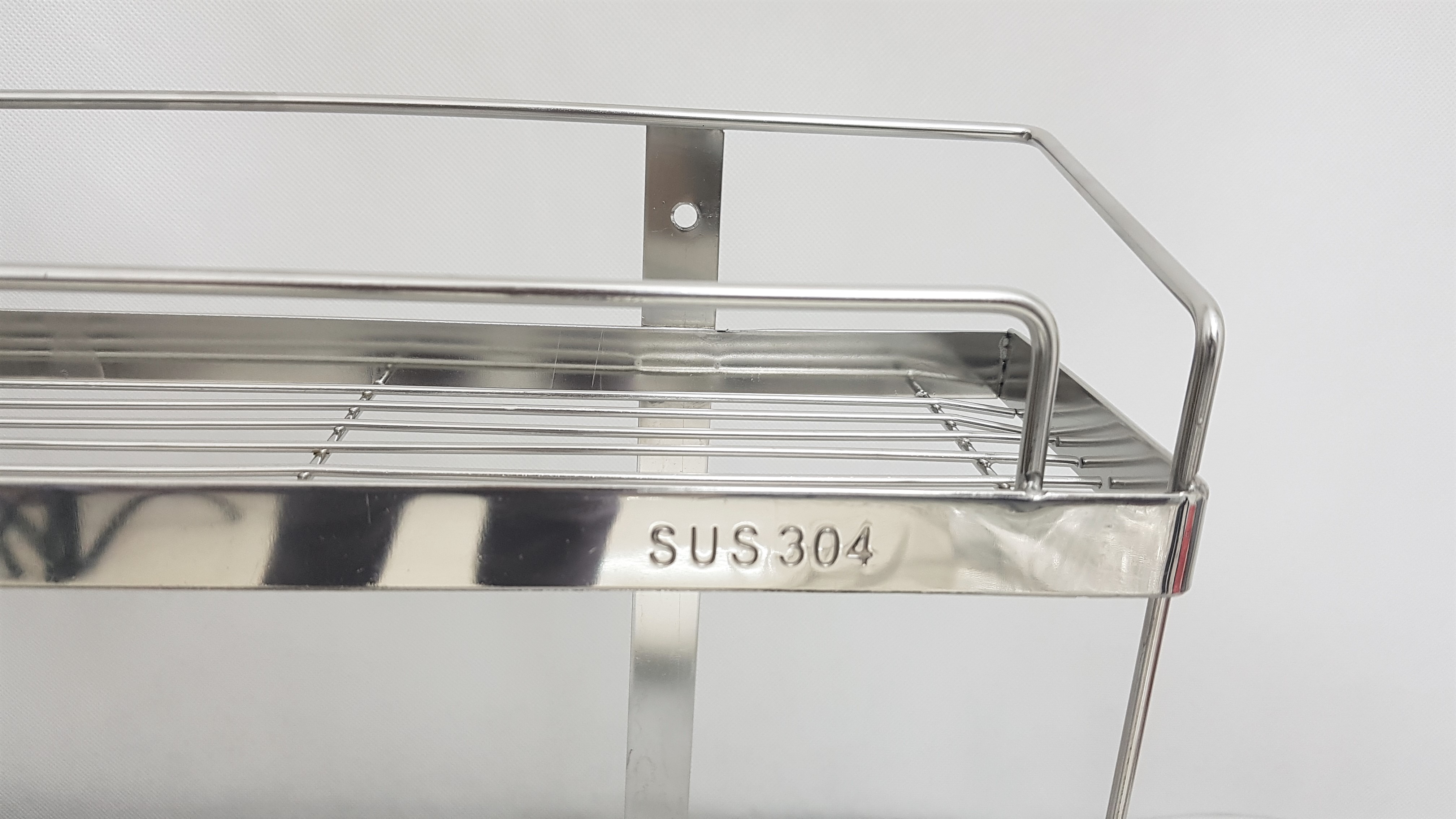 Kệ gia vị 2 tầng 12 x 50 cm INOX SUS 304