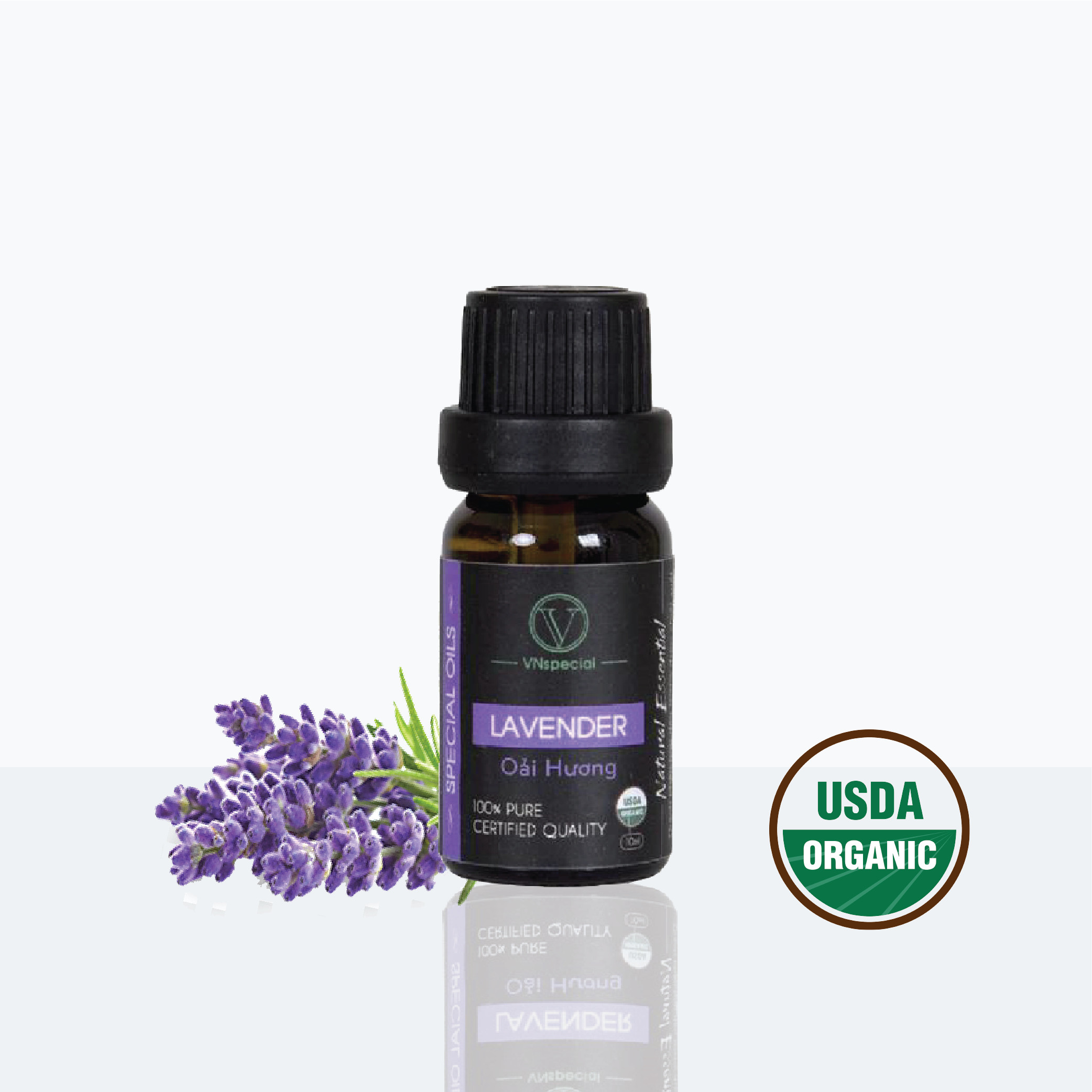 Tinh Dầu Hữu Cơ Oải Hương | Organic Lavender Oil | Tinh dầu Nhập Khẩu USDA - Vnspecial Oils (10ml)