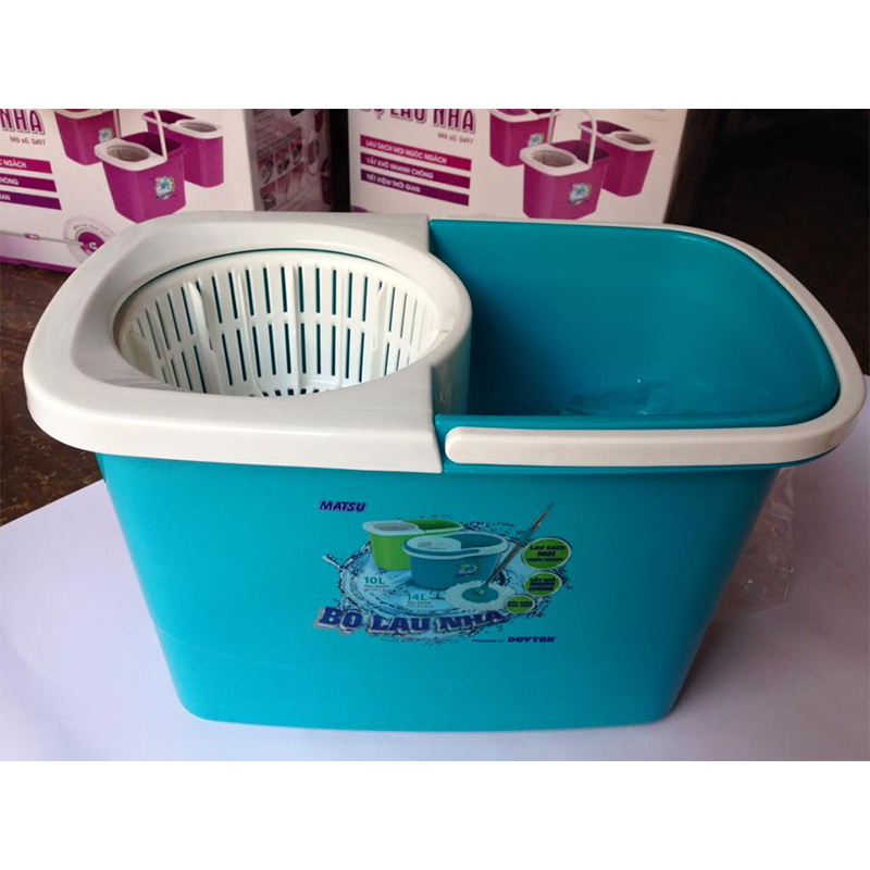 Bộ lau nhà Matsu 10 lít Duy Tân No.497 Giao màu ngẫu nhiên
