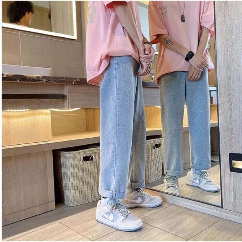 Quan Jeans baggy nam ống rộng mã TRR-01 Style hàn quốc