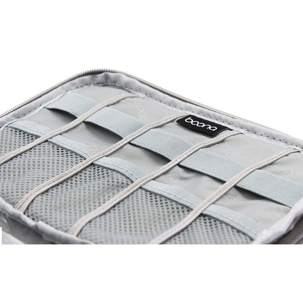 Baona USB Data Cable Storage Bag Travel Earphone Power Bank Hard Disk Bag Electronics Accessories Organizer Case