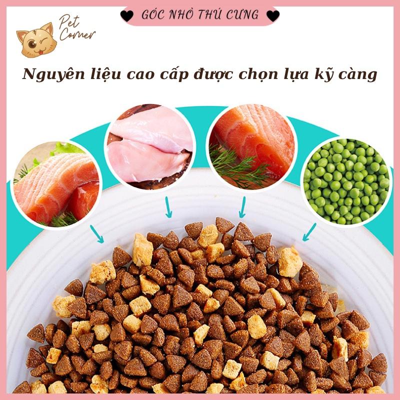 Thức ăn hạt cho mèo Happy 100 mix thịt gà và cá hồi thơm ngon, giàu dinh dưỡng