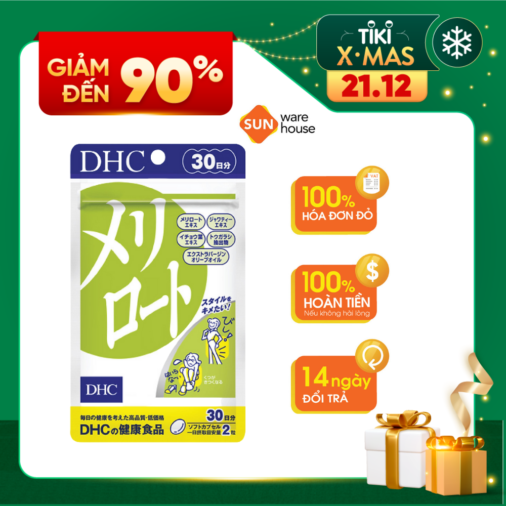 Viên Uống Giữ Dáng Săn Chắc DHC Melilot Giúp Giảm Phù Nề, Đốt Mỡ Thừa Hiệu Quả