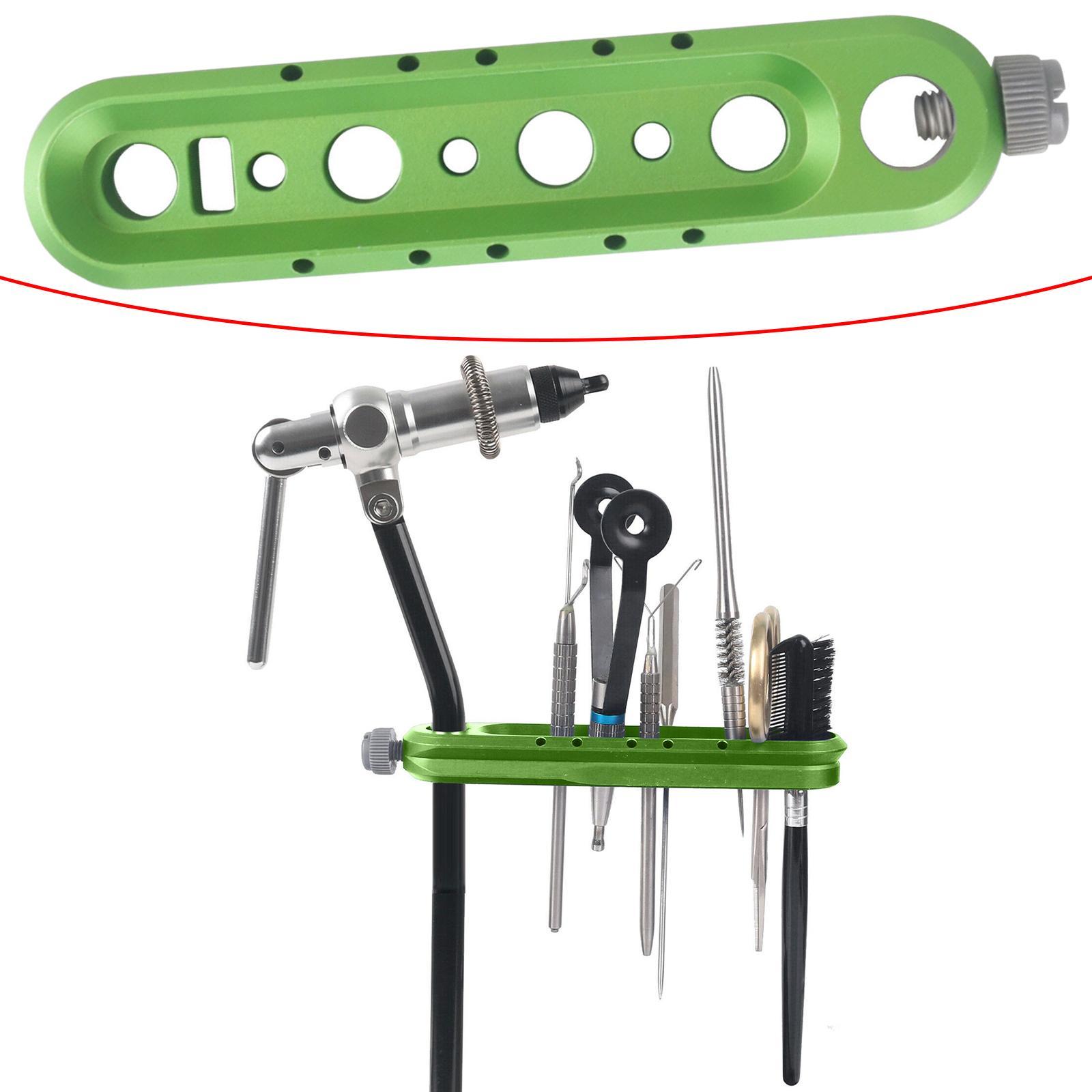 Fly Tying Vise Tool Caddy Holder Organizer Bar Attachment Fly Tying Tool for Various Tools
