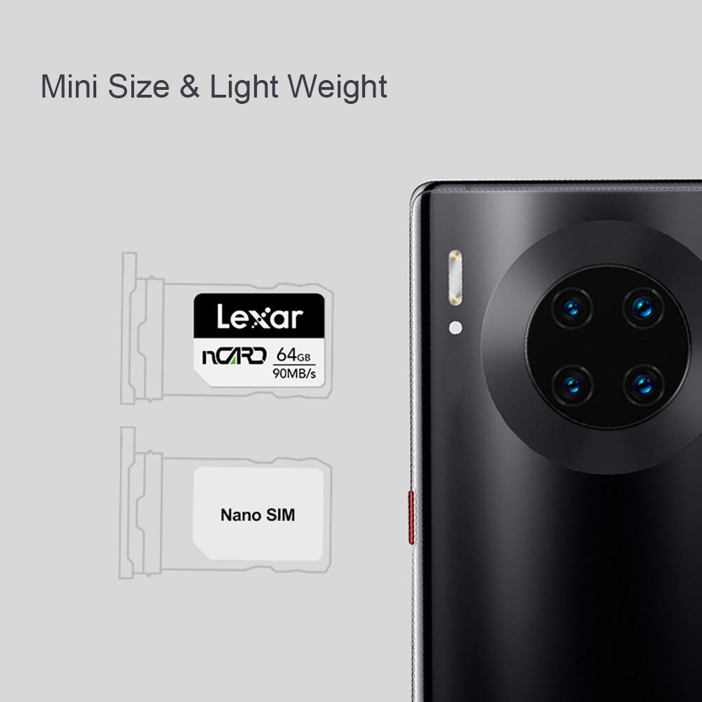 Lexar Micro TF Card 64G/128G/256G 90MB/S Compatible with HUAWEI Mate20/30/P30PRO Mini Portable