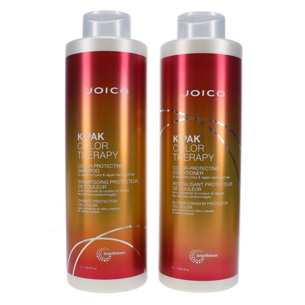 BỘ DẦU GỘI XẢ JOICO K-PAK COLOR THERAPY TO PRESERVE COLOR &amp; REPAIR DAMAGE - GIỮ MÀU VÀ PHỤC HỒI TÓC HƯ TỔN 1000ML