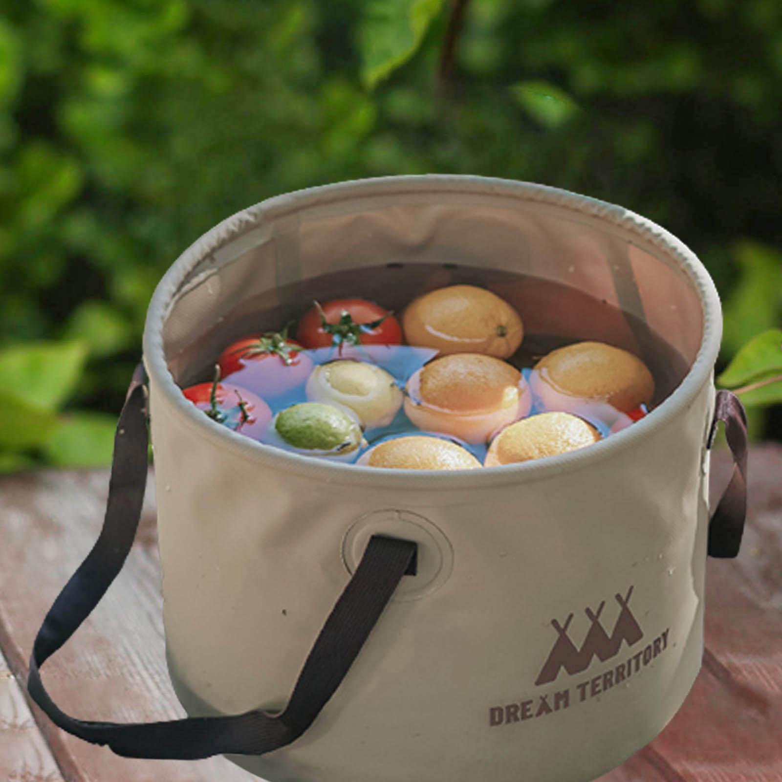 Collapsible Bucket Folding Water Storage Bucket Camping Bucket for Outdoor