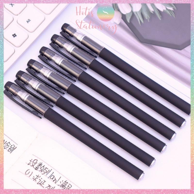 Bút gel vỏ màu lì viết êm không lem sử dụng hàng ngày - Đầu bút 0.5mm/ 0.38mm - Xanh/ Đen/ Đỏ PE008