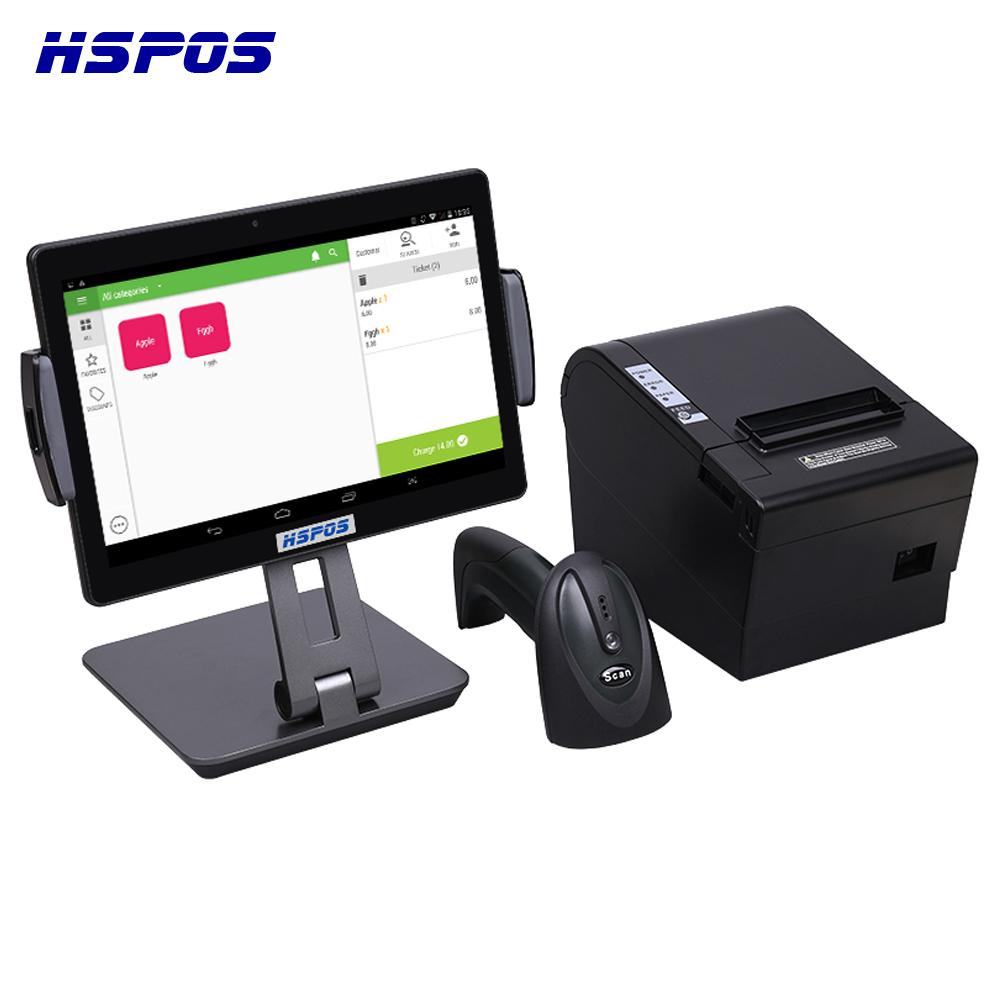 Máy tính bảng Android 10 inch bán lẻ Tất cả trong một Máy tính tiền POS Android có phần mềm