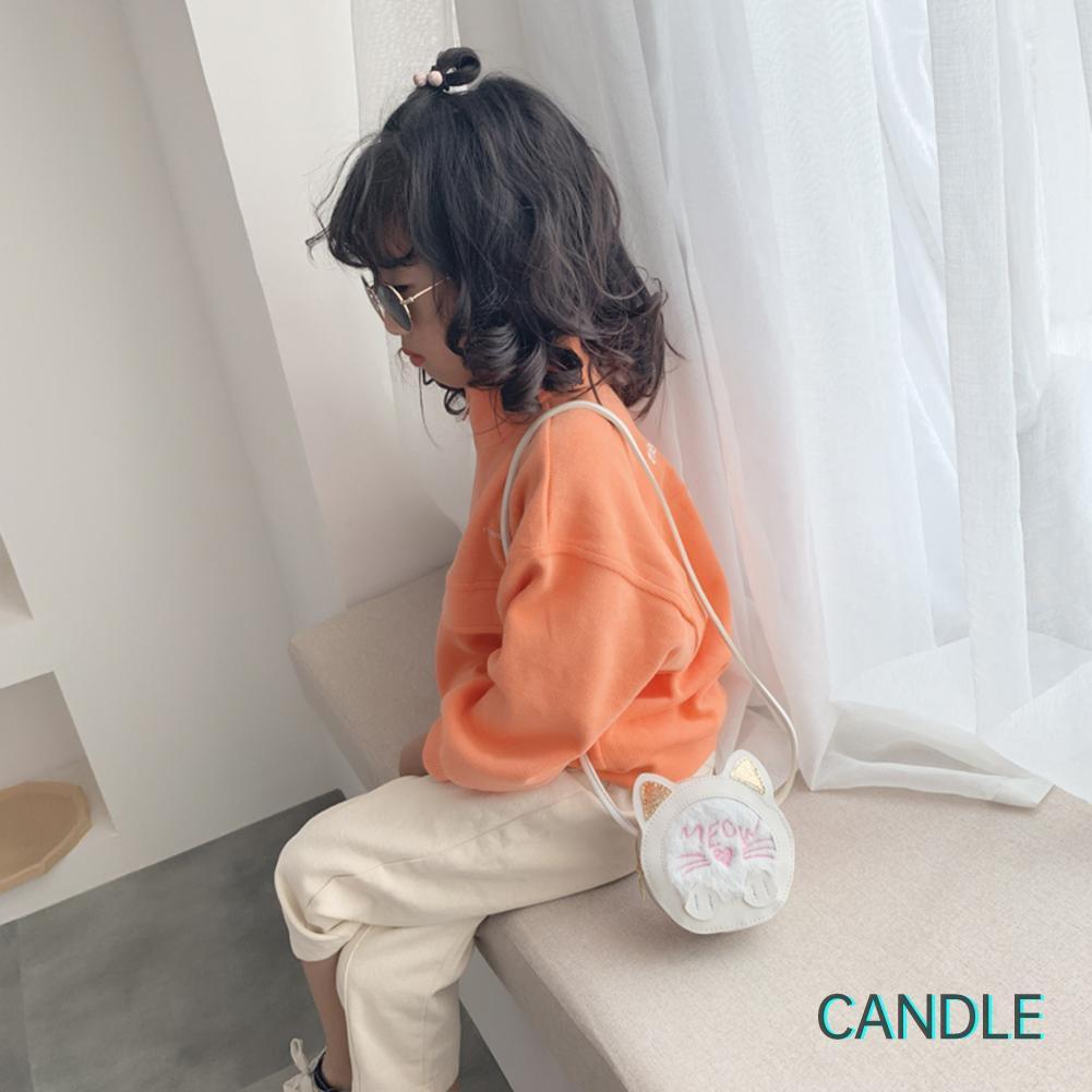 Túi Đeo Chéo Hình Mèo Dễ Thương Cho Bé Gái