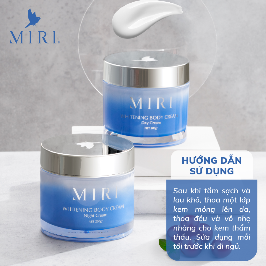 Kem dưỡng da toàn thân - Ban đêm MIRI 200gr