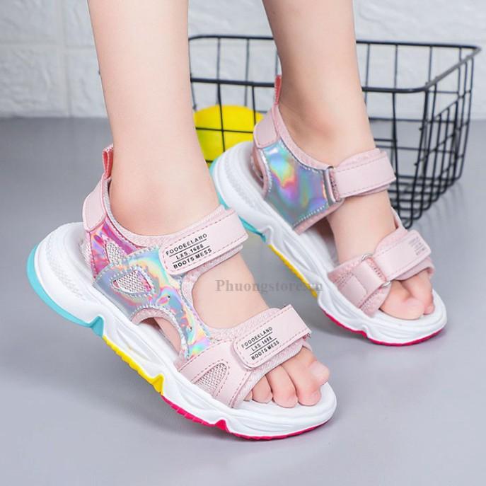 Giày sandal cho bé gái đi học từ 3-12 tuổi siêu nhẹ PD372