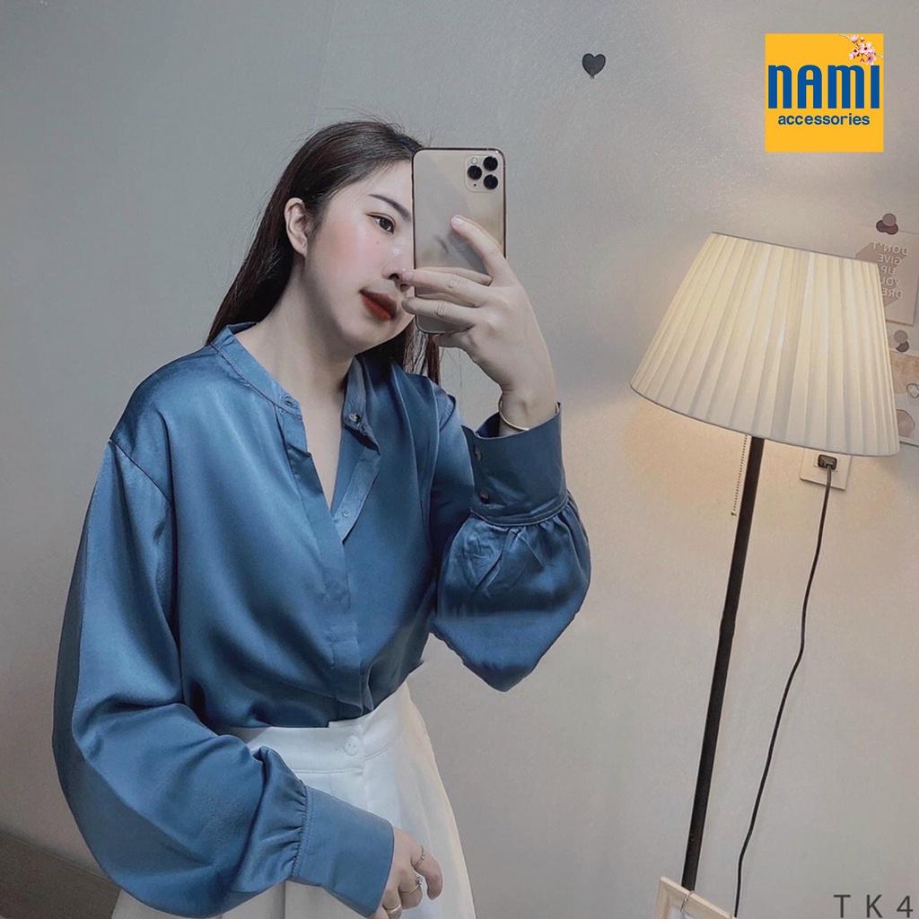 Áo Sơmi Trụ Tay Dài Xinh Xắn Dễ Mặc Mát Mẻ Quanh Năm Phối Đồ Vô Tư - ATNU035