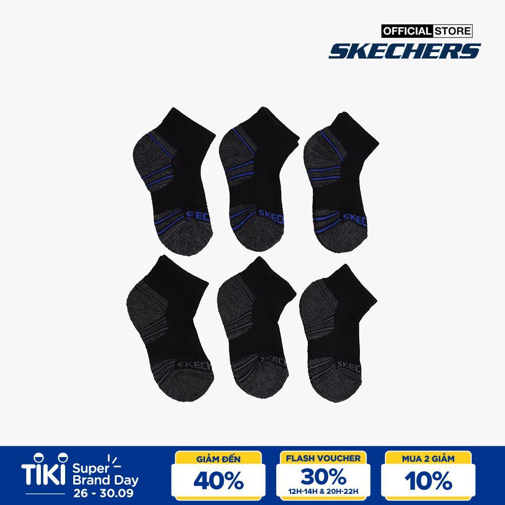 SKECHERS - Set 6 đôi vớ bé trai cổ thấp thời trang S111980