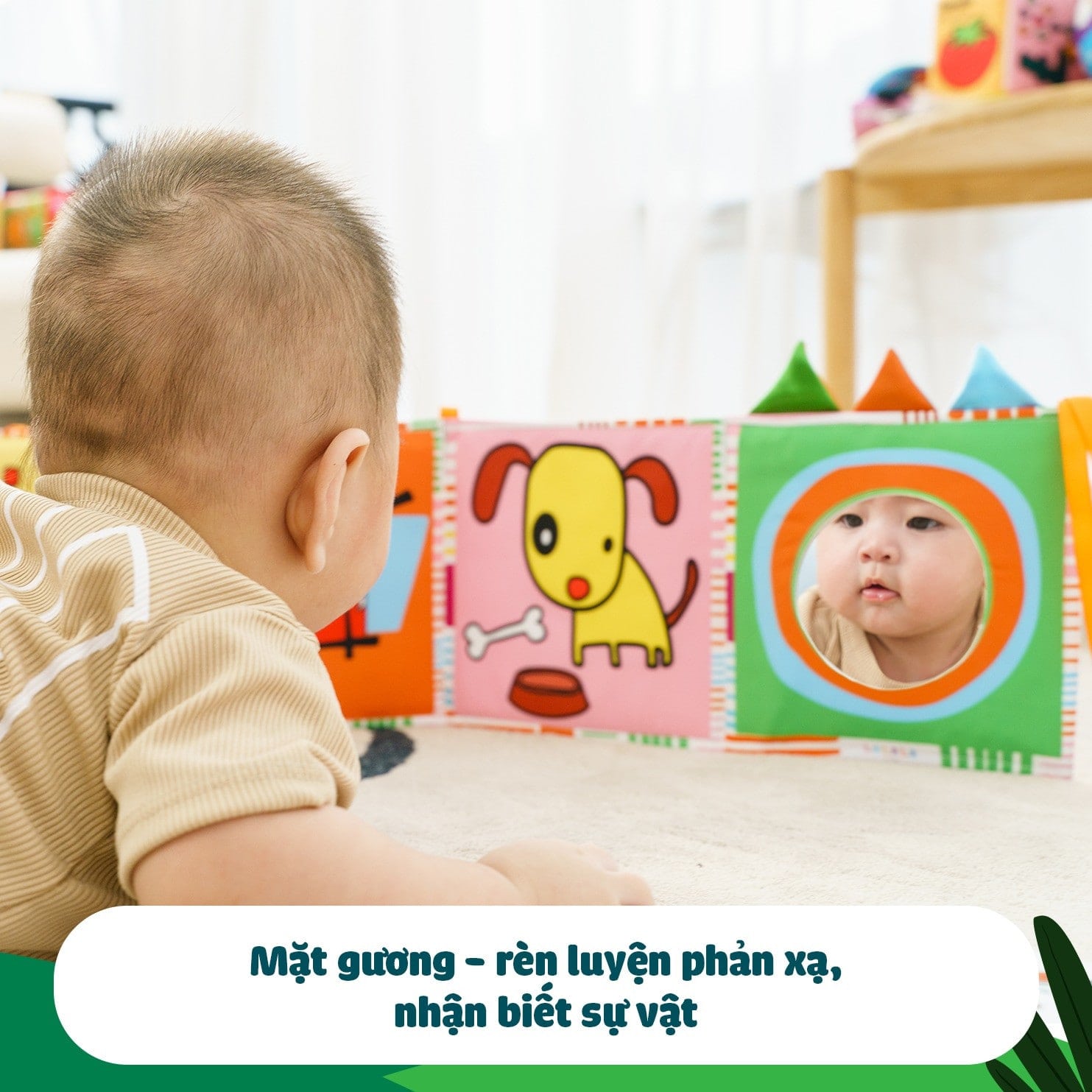 Sách Vải Kiêm Quây Cũi 3 Trong 1 Kích Thích Thị Giác Phát Triển Tư Duy Não Bộ Cho Bé