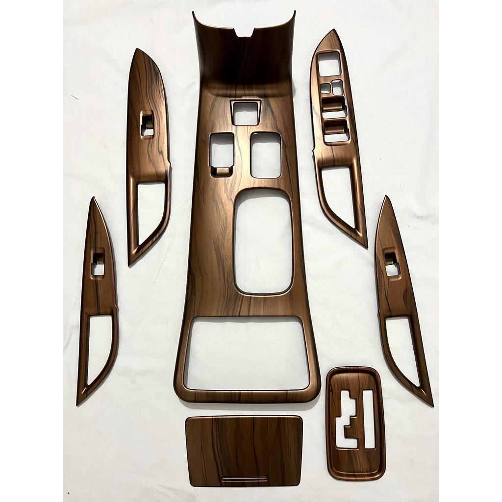 Ốp Nội Thất Vân Gỗ Xe Mitsubishi Outlander 2023-2018 Phanh Điện Tử Cao Cấp Nhất Thị Trường, Sẵn Keo Dán 3M