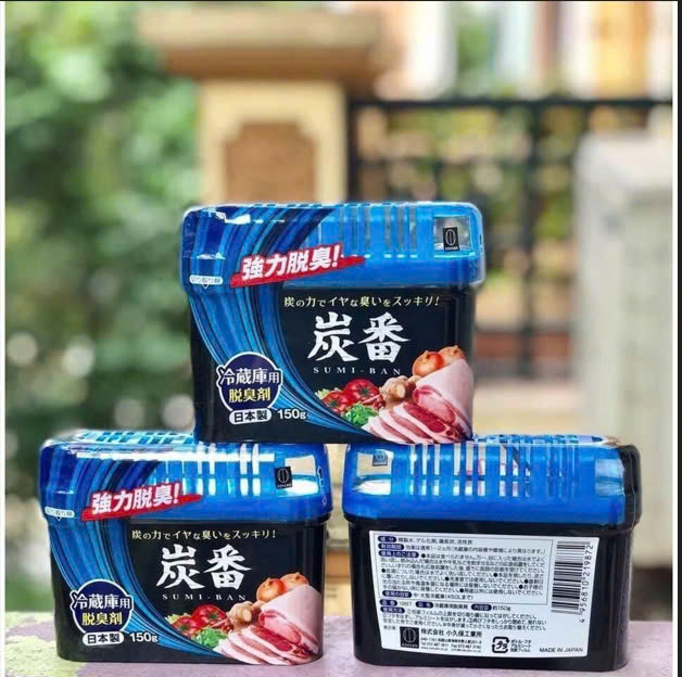 ( 02 Hộp) Sáp Khử Mùi Tủ Lạnh Than Hoạt Tính Kokubo Nhật Bản 150g
