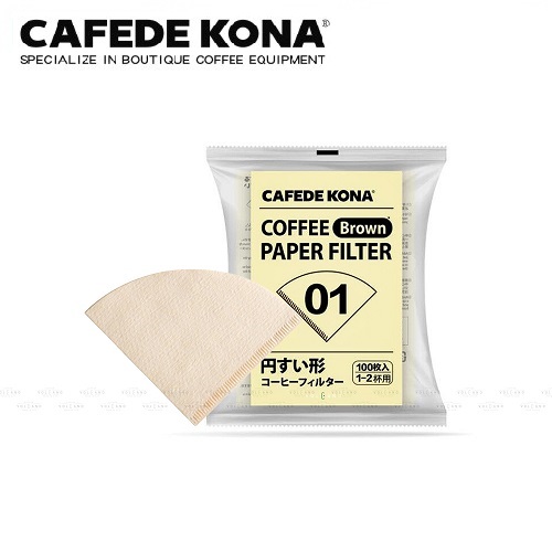 Giấy lọc V60 không tẩy trắng Made in Japan CAFE DE KONA