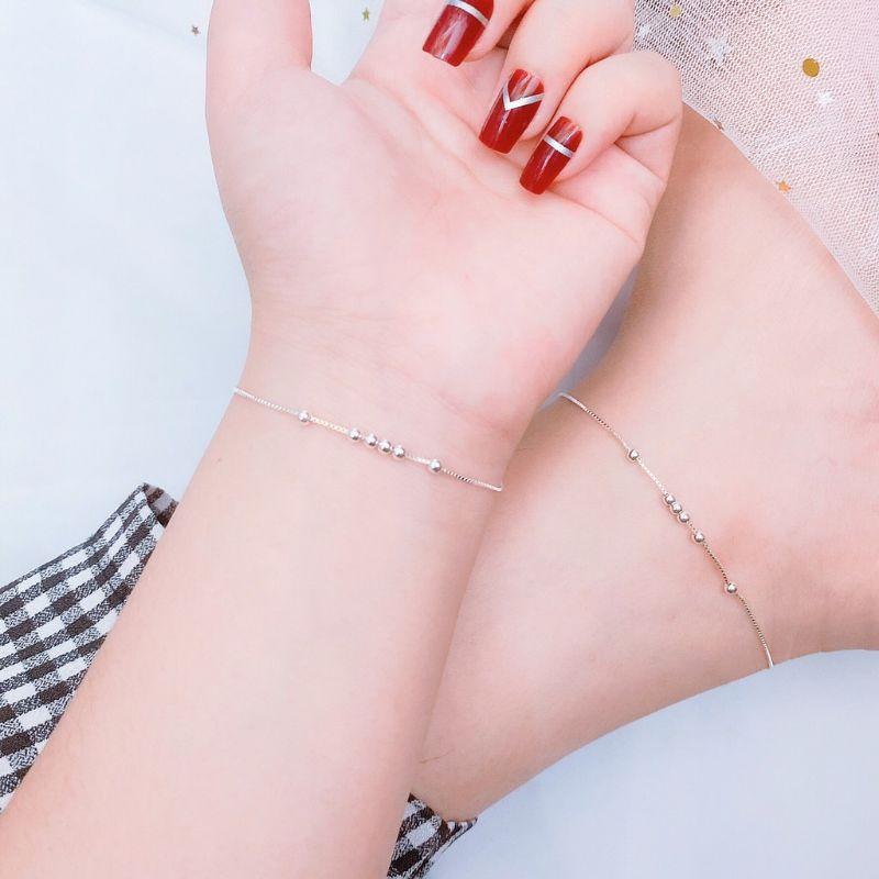 Lắc tay, Lắc chân bi bạc YN JEWELRY