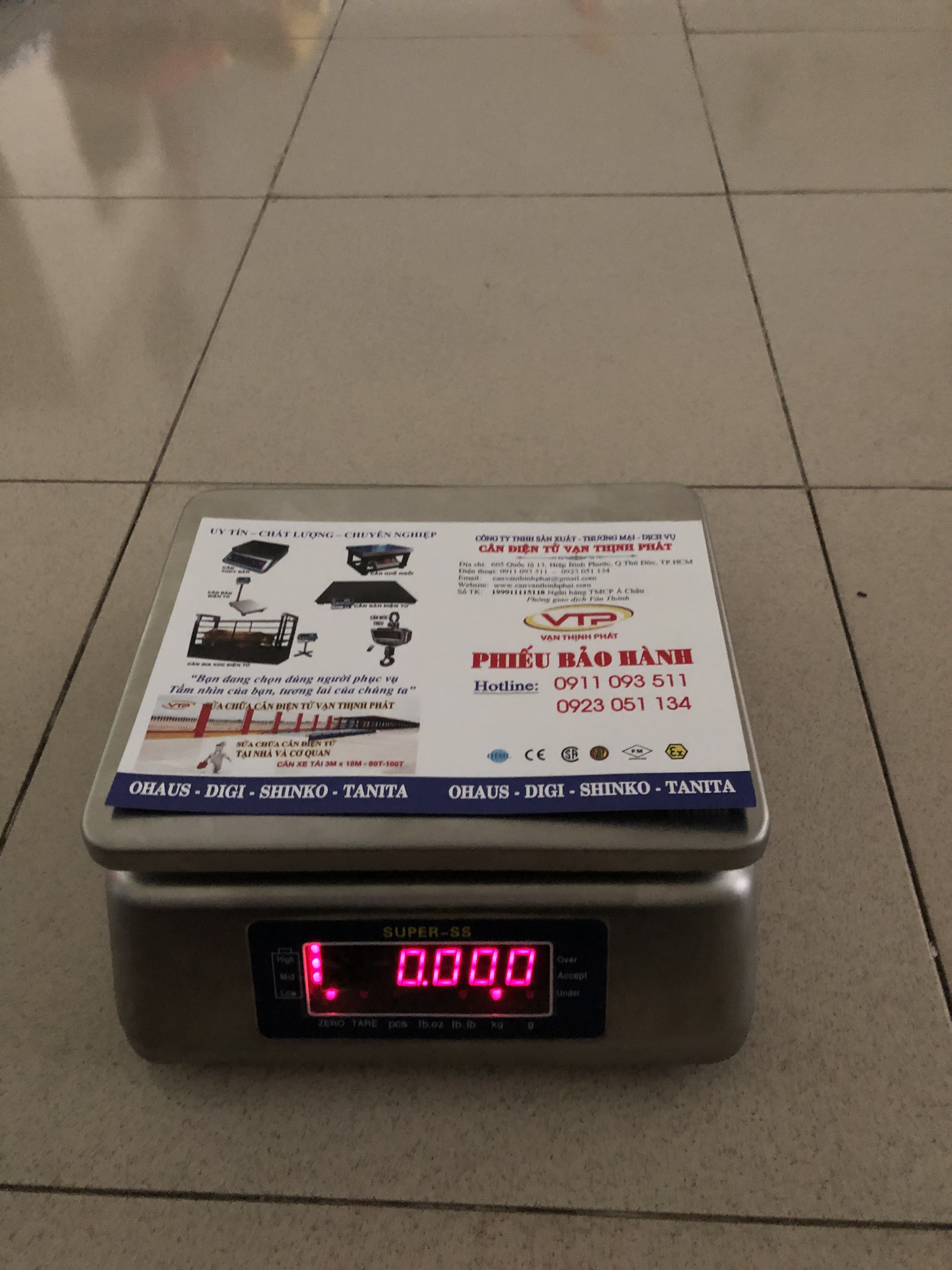 Cân Điện Tử Chống Nước SUPER-SS 15 kg