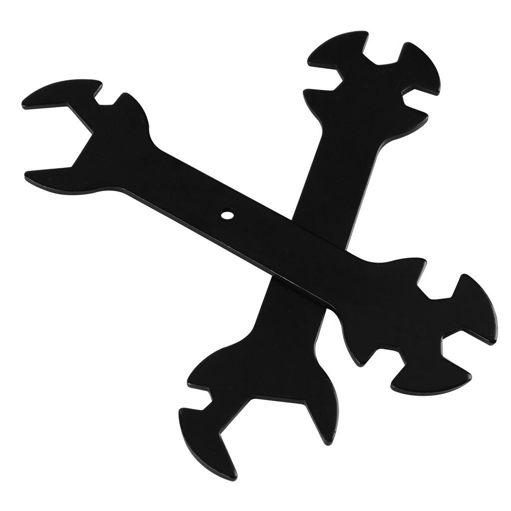 Parts Tool Wrench Stay 5.7mm to 20.2mm Steel Spanner Black