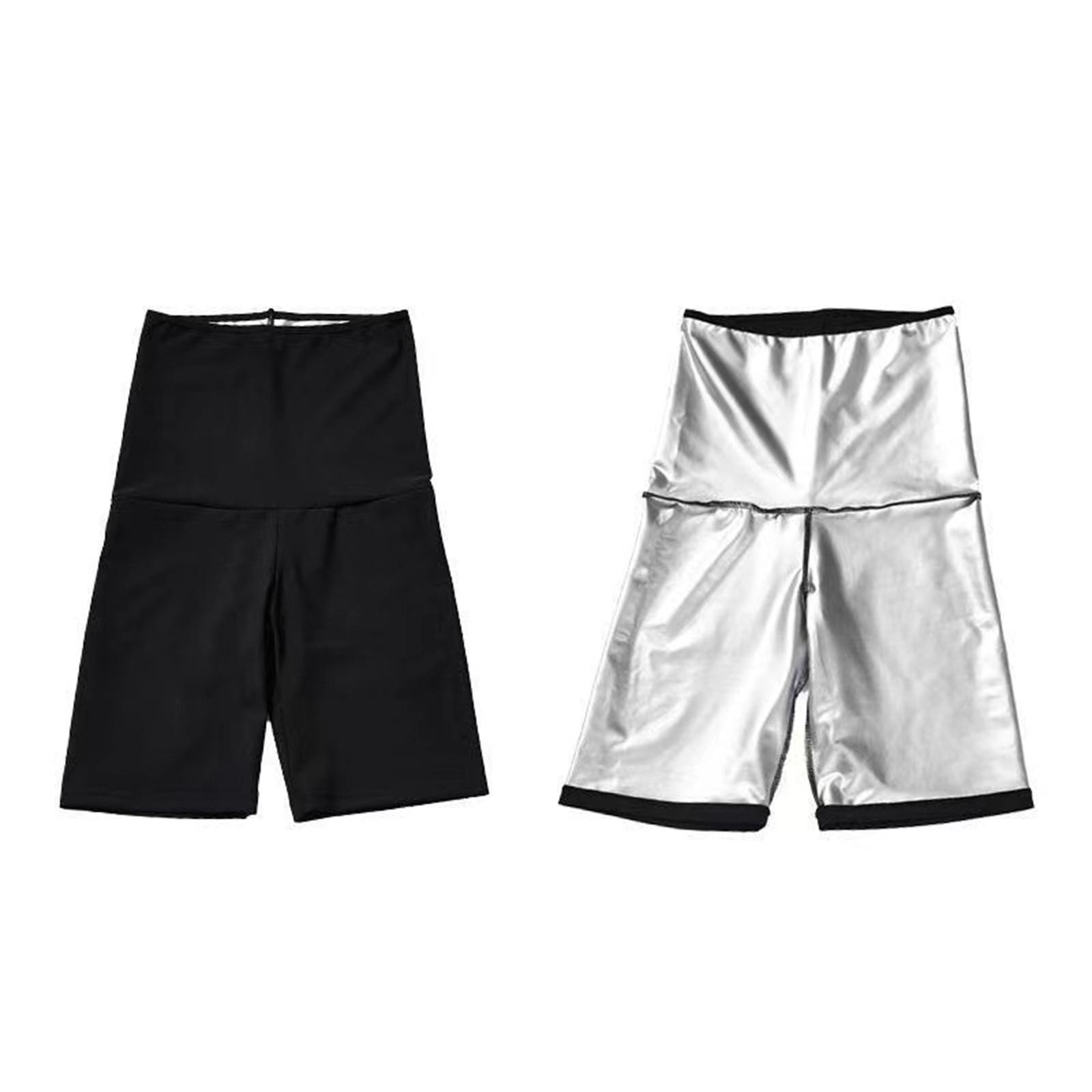 2x Women Sauna Pants Slimming Tummy Gym Summer Thermo Shapewear Shorts
