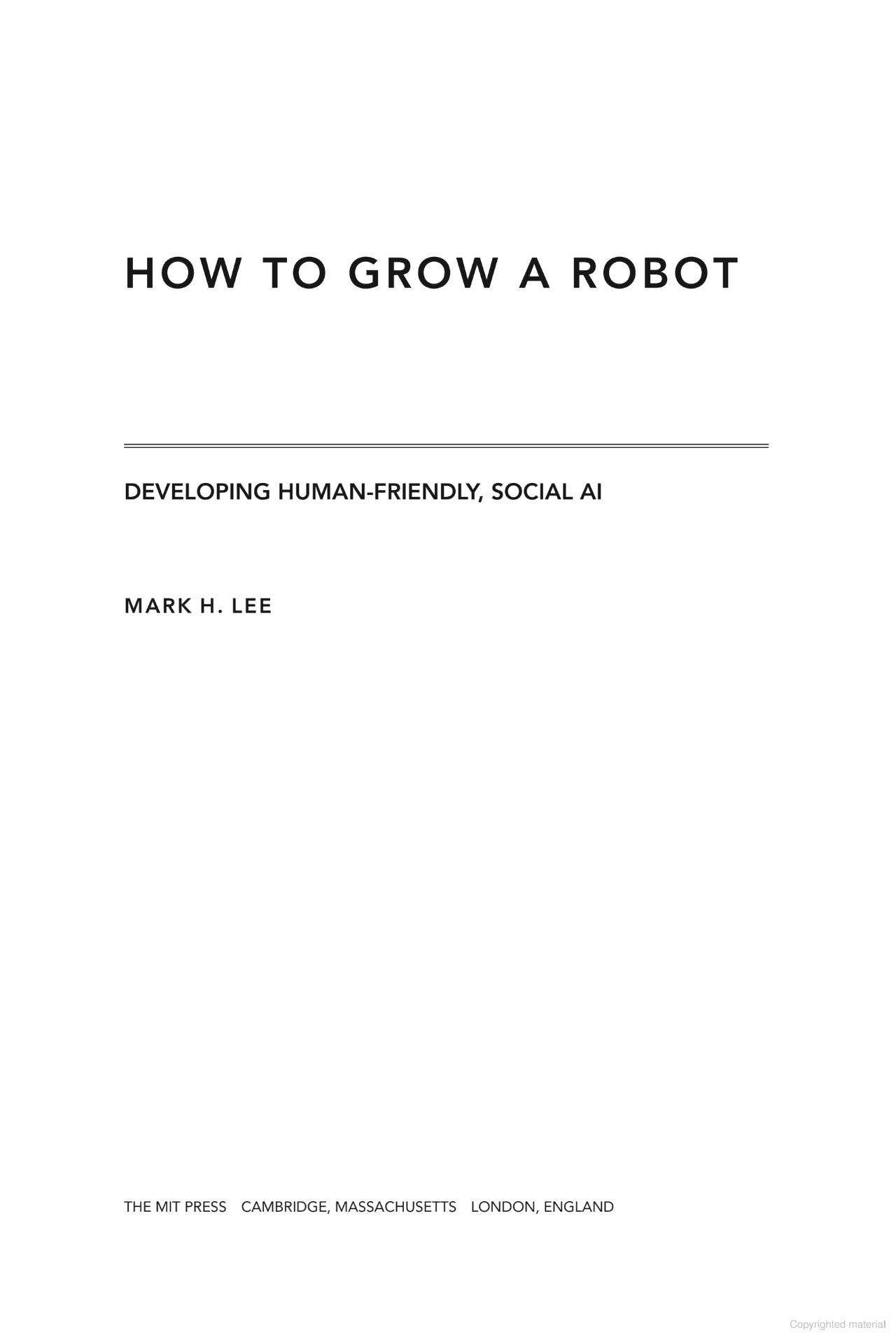 Sách ngoại văn: How To Grow A Robot
