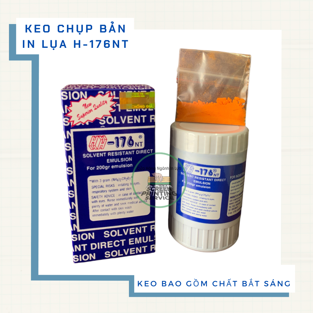 Keo chụp bản in lụa H-176 NT hệ dầu