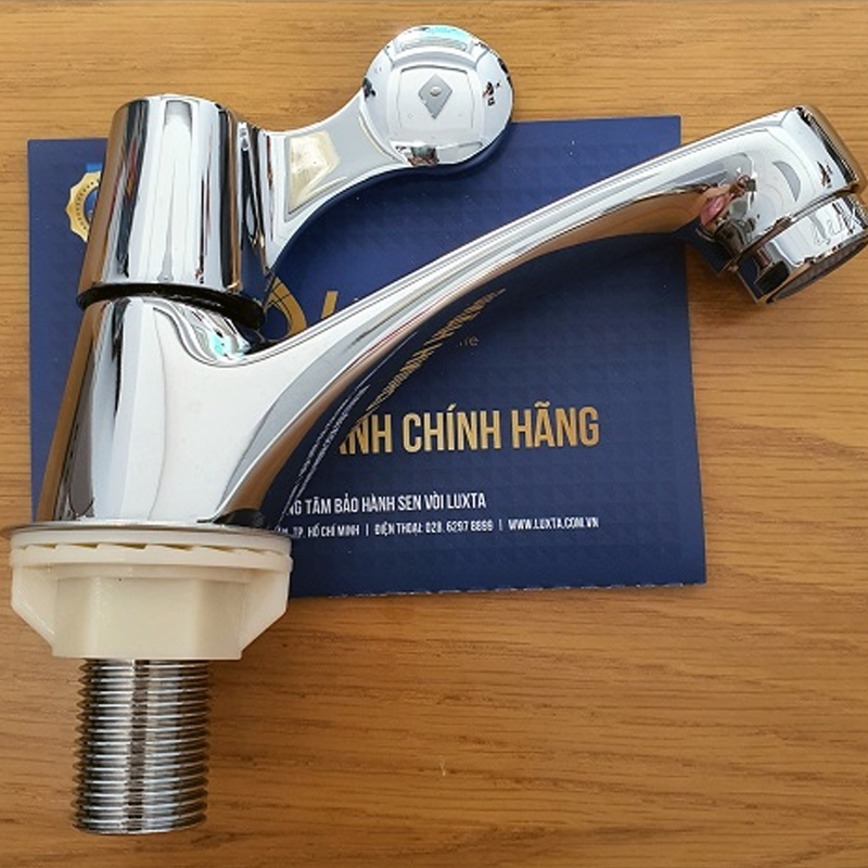 [LUXTA VIETNAM] COMBO Sen Vòi Lạnh Cao Cấp LUXTA 3 Món: Bộ sen tắm Đồng thau mạ Crome, Vòi lavabo và Dây cấp Inox