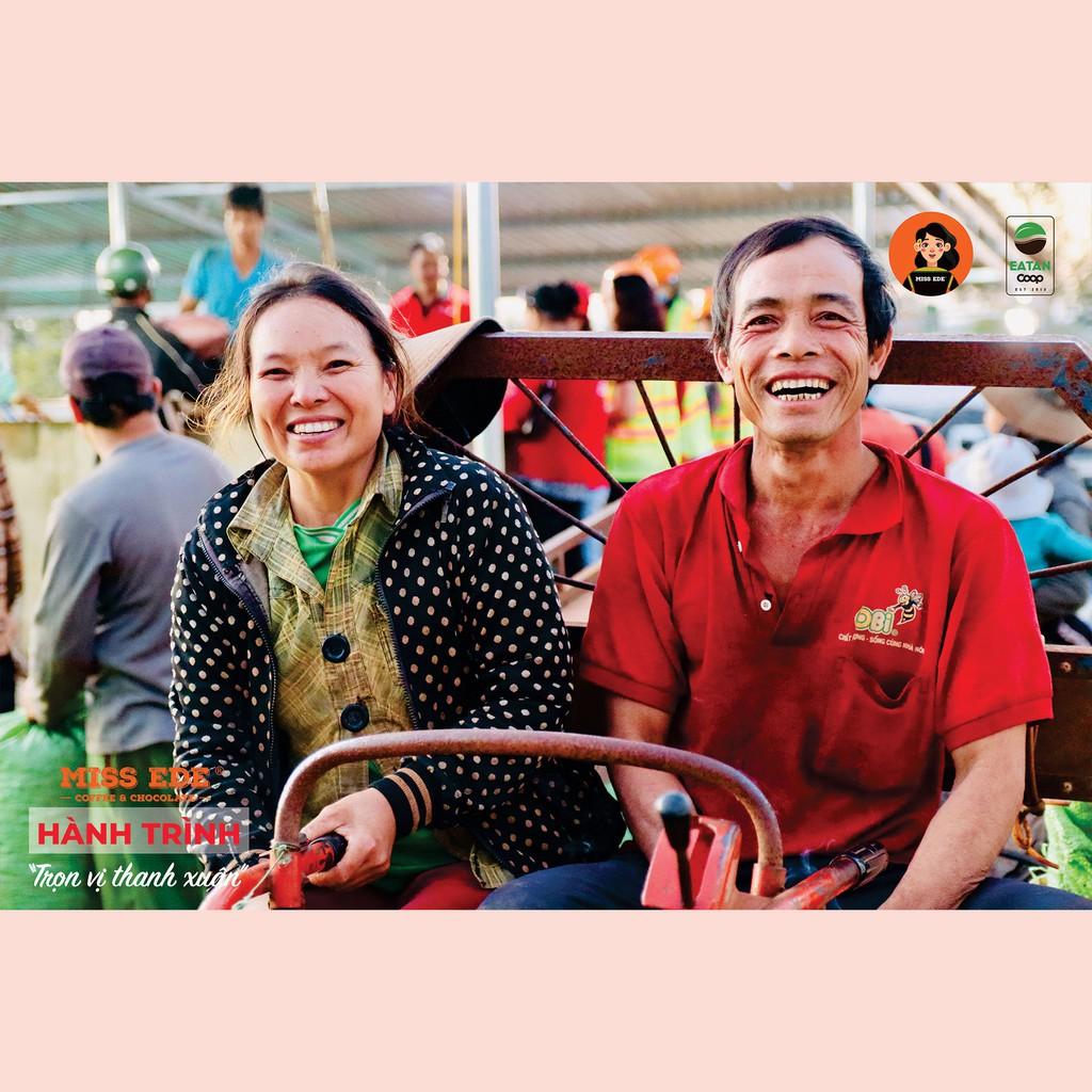 Cà phê hoà tan Đen đá MISS EDE - 240g: 15 x 16 g (có đường) - Siêu mạnh với tỷ lệ cà phê hoà tan tới 35%